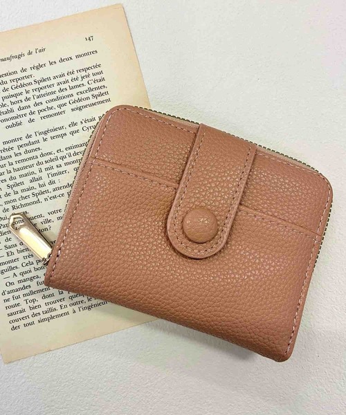 Mignonjour(ミニョンジュール)の「FReePLACe/ファスナー 折りたたみ財布 X12771(財布・レディース・ボルドー/ピンク/ブラック/グレー・FREE)」の9枚目の写真