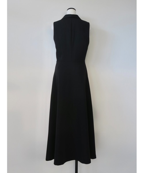 celon（セロン）の「shawl collar sleeveless dress（ワンピース・レディース・ブラック・FREE）」の3枚目の写真