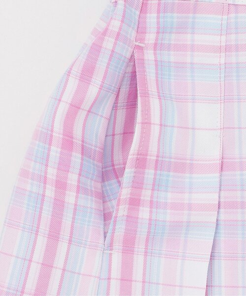 mezzo piano(メゾピアノ)の「ハートポーチつき ラップ風チェック キュロットスカート(その他パンツ・キッズ・ピンク/サックスブルー・140cm/130cm/120cm/110cm)」の14枚目の写真