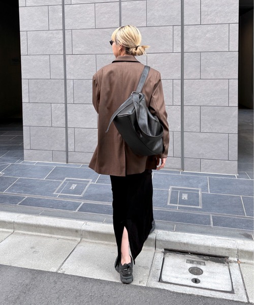 feepur（フェピュール）の「ツーハンドルビッグスクエアショルダーバッグ（ショルダーバッグ・レディース・ブラック・FREE）」の3枚目の写真