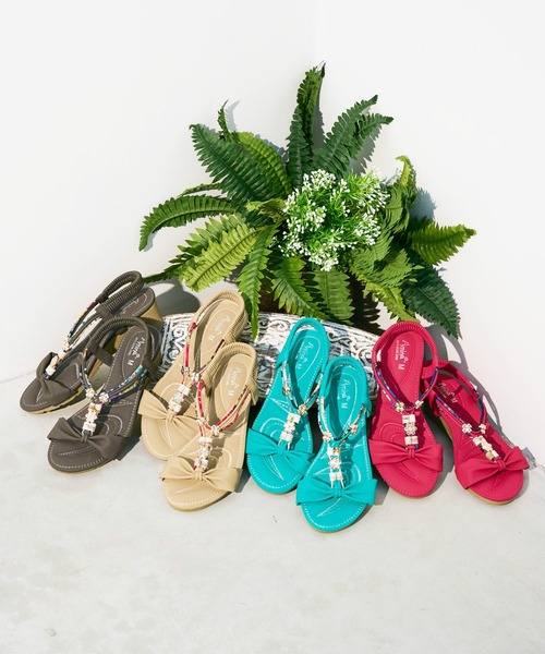 チャイハネ（チャイハネ）の「【チャイハネ】ギャリーサンダル（サンダル・レディース・グレー/ベージュ/グリーン/ピンク・L/M）」の21枚目の写真