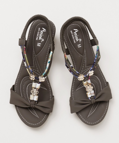 チャイハネ（チャイハネ）の「【チャイハネ】ギャリーサンダル（サンダル・レディース・グレー/ベージュ/グリーン/ピンク・L/M）」の9枚目の写真