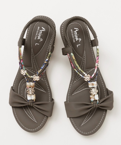 チャイハネ（チャイハネ）の「【チャイハネ】ギャリーサンダル（サンダル・レディース・グレー/ベージュ/グリーン/ピンク・L/M）」の5枚目の写真