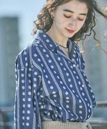 デニム刺繍シャツ