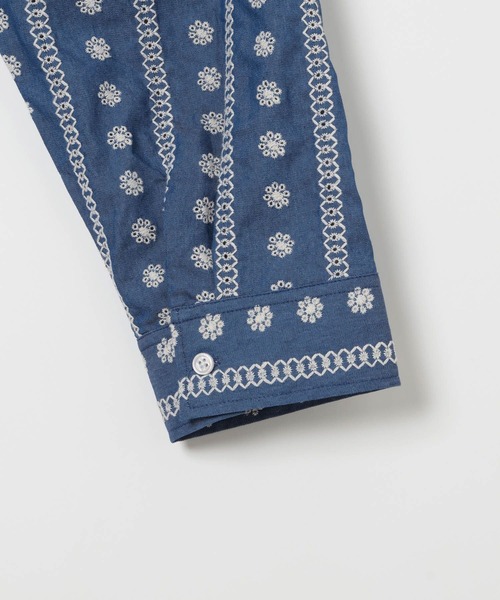 GEORGE'S(ジョージズ)の「デニム刺繍シャツ(シャツ/ブラウス・レディース・ブルー・FREE)」の16枚目の写真