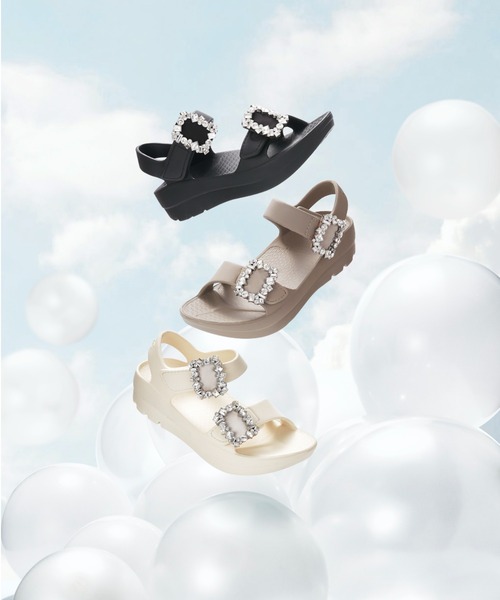 CELFORD（セルフォード）の「【TELIC｜CELFORD】コラボビジューリカバリーサンダル（サンダル・レディース・ブラック/アイボリー/モカ・38/37/36）」の4枚目の写真