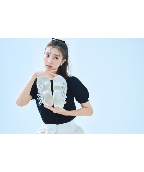 CELFORD（セルフォード）の「【TELIC｜CELFORD】コラボビジューリカバリーサンダル（サンダル・レディース・ブラック/アイボリー/モカ・38/37/36）」の5枚目の写真