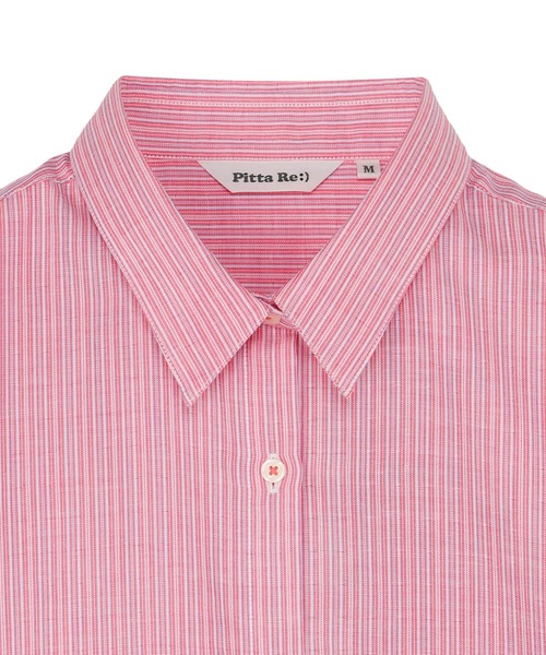 TOKYO SHIRTS（トウキョウシャツ）の「【Pitta Re:)】ふわっとガーゼシャツ ワイドシルエット 長袖 綿100% レディース カジュアルシャツ（シャツ/ブラウス・レディース・ピンク・M）」の3枚目の写真