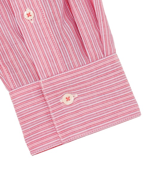 TOKYO SHIRTS（トウキョウシャツ）の「【Pitta Re:)】ふわっとガーゼシャツ ワイドシルエット 長袖 綿100% レディース カジュアルシャツ（シャツ/ブラウス・レディース・ピンク・M）」の4枚目の写真