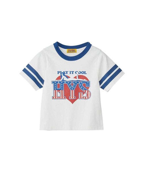 HYSTERIC GLAMOUR（ヒステリックグラマー）の「PLAY IT COOL Tシャツ（Tシャツ/カットソー・レディース・ブラック/レッド/ホワイト・FREE）」の2枚目の写真