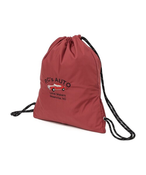 PARROTT CANVAS(パロットキャンバス)の「PARROTT CANVAS: ナップザック(バックパック/リュック・レディース・ブラック/ワイン・ONE SIZE)」の2枚目の写真