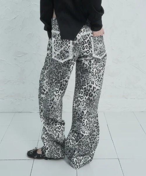 Ada.(エイダ)の「◇SETUPEXE◇ブランド直輸入正規品/レオパード レース パンツ LEOPARD LACE PANTS(その他パンツ・レディース・ホワイト/ベージュ/チャコール・M/S)」の20枚目の写真