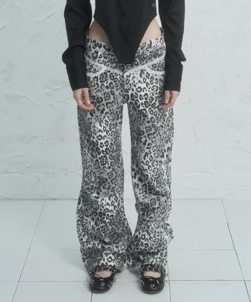 SETUPEXE LACE PANTS レオパード ヒョウ柄 セール】◇SETUPEXE◇ブランド直輸入正規品/レオパード レース パンツ