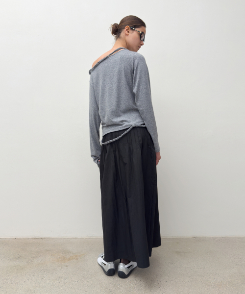 DIAGONAL(ダイアゴナル)の「BRAID STRING TOP (melange grey)(Tシャツ/カットソー・レディース・その他・FREE)」の6枚目の写真