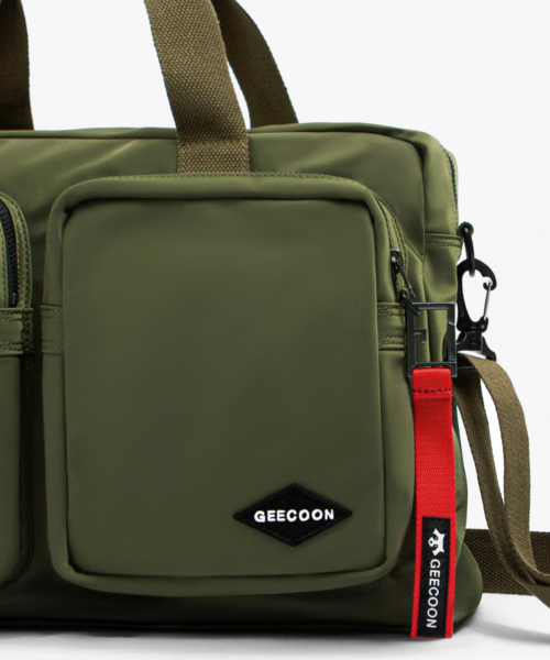 GEECOON(ジークーン)の「ナイロンデュアルポケットユーティリティワークトートバッグ GEE245-701 カーキ(トートバッグ・メンズ・その他・FREE)」の4枚目の写真