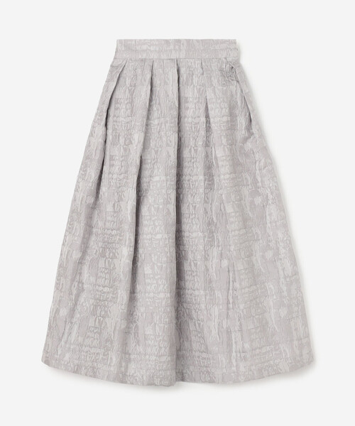 Bshop（ビショップ）の「eunoia | ジャガード タックスカート WOMEN（スカート・レディース・ブラック/グレー・S）」の3枚目の写真