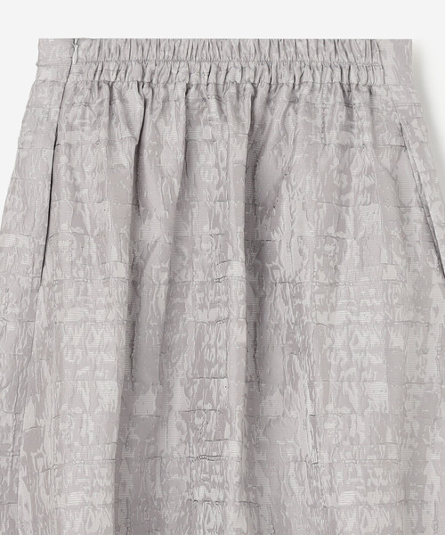 Bshop（ビショップ）の「eunoia | ジャガード タックスカート WOMEN（スカート・レディース・ブラック/グレー・S）」の6枚目の写真