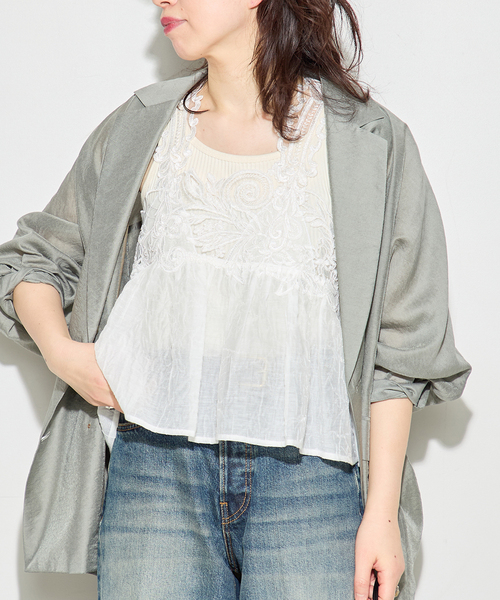journal standard L'essage(ジャーナルスタンダードレサージュ)の「【MAURIZIO MYKONOS/マウリツィオ ミコノス】TOPS:ブラウス(シャツ/ブラウス・レディース・ホワイト・MEDIUM)」の1枚目の写真