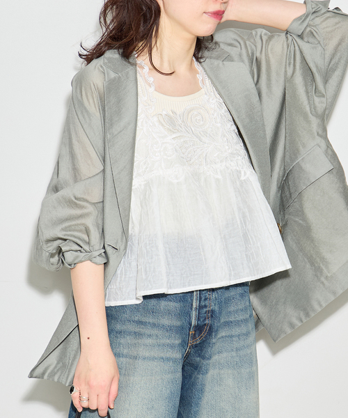 journal standard L'essage(ジャーナルスタンダードレサージュ)の「【MAURIZIO MYKONOS/マウリツィオ ミコノス】TOPS:ブラウス(シャツ/ブラウス・レディース・ホワイト・MEDIUM)」の7枚目の写真
