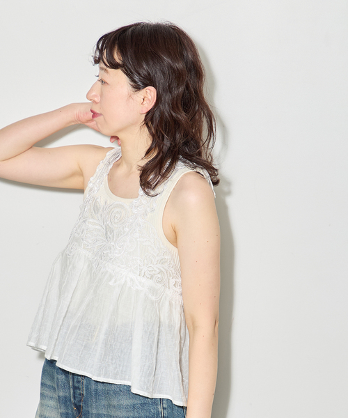 journal standard L'essage(ジャーナルスタンダードレサージュ)の「【MAURIZIO MYKONOS/マウリツィオ ミコノス】TOPS:ブラウス(シャツ/ブラウス・レディース・ホワイト・MEDIUM)」の9枚目の写真