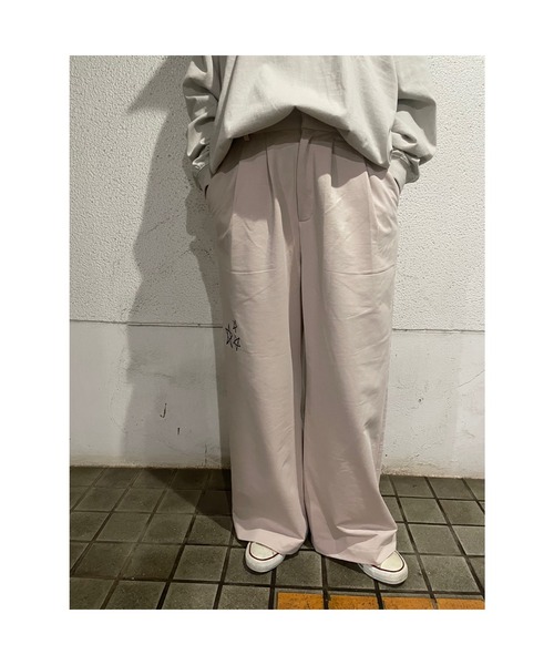 Rydia（リディア）の「CT裏毛タックパンツ（その他パンツ・レディース・トップグレー/ライトピンク/ブラック・1）」の3枚目の写真