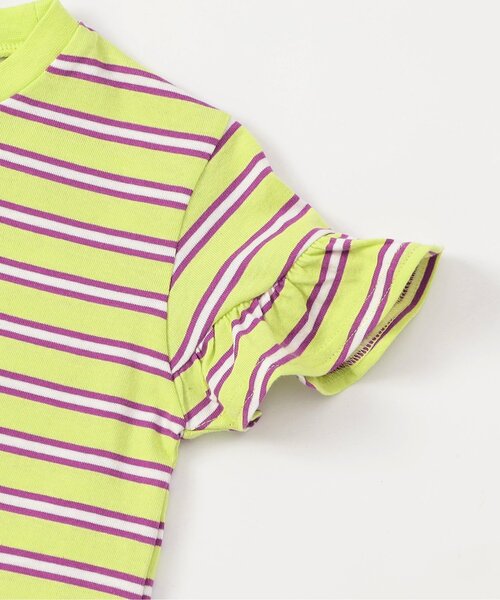 BREEZE(ブリーズ)の「【WEB限定】袖フリルボーダー半袖Tシャツ(Tシャツ/カットソー・キッズ・ブルー/オフホワイト/ピンク/イエロー・90/100/110/120/130/140)」の22枚目の写真