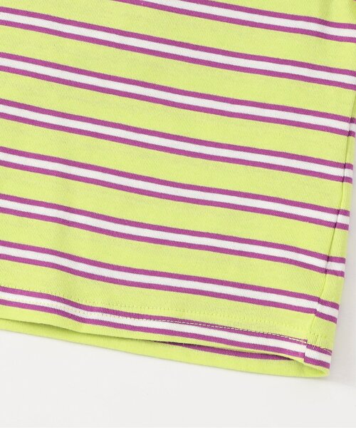 BREEZE(ブリーズ)の「【WEB限定】袖フリルボーダー半袖Tシャツ(Tシャツ/カットソー・キッズ・ブルー/オフホワイト/ピンク/イエロー・90/100/110/120/130/140)」の5枚目の写真