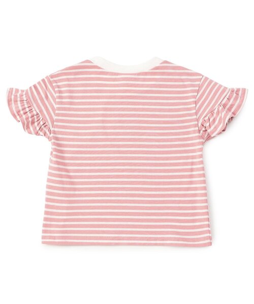 BREEZE(ブリーズ)の「【WEB限定】袖フリルボーダー半袖Tシャツ(Tシャツ/カットソー・キッズ・ブルー/オフホワイト/ピンク/イエロー・90/100/110/120/130/140)」の11枚目の写真