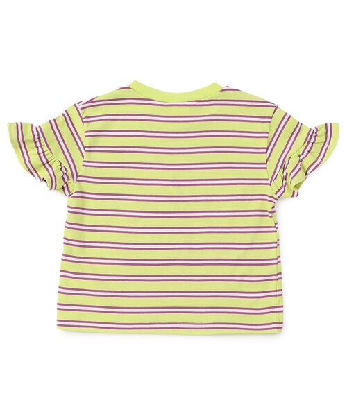 BREEZE(ブリーズ)の「【WEB限定】袖フリルボーダー半袖Tシャツ(Tシャツ/カットソー・キッズ・ブルー/オフホワイト/ピンク/イエロー・90/100/110/120/130/140)」の12枚目の写真