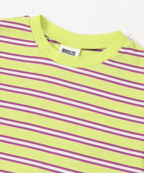 BREEZE(ブリーズ)の「【WEB限定】袖フリルボーダー半袖Tシャツ(Tシャツ/カットソー・キッズ・ブルー/オフホワイト/ピンク/イエロー・90/100/110/120/130/140)」の13枚目の写真