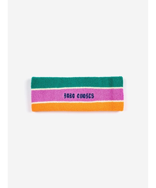 BOBO CHOSES(ボボショーズ)の「Bobo Choses Striped terry cloth headband(ヘアバンド・キッズ・マルチ・ONE SIZE)」の1枚目の写真