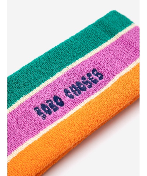 BOBO CHOSES(ボボショーズ)の「Bobo Choses Striped terry cloth headband(ヘアバンド・キッズ・マルチ・ONE SIZE)」の2枚目の写真