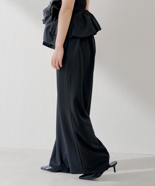 Chico（チコ）の「マルチウェイビッグリボンバルーンペプラムコンビネゾン（つなぎ/オールインワン・レディース・ブラック/グレー系その他・FREE）」の9枚目の写真