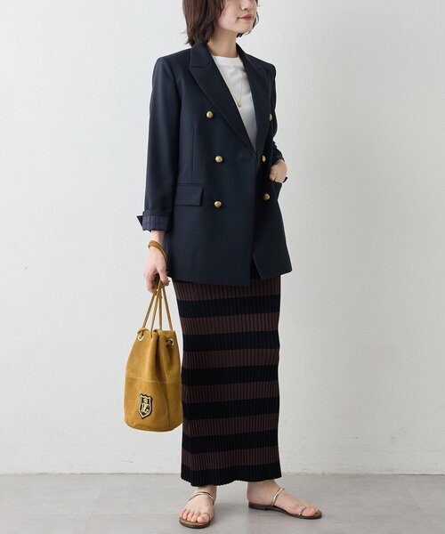 Whim Gazette（ウィムガゼット）の「ダブルジャケット（テーラードジャケット・レディース・ネイビー・FREE）」の10枚目の写真