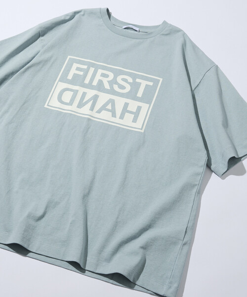 Firsthand（ファーストハンド）の「Firsthand/ファーストハンド 6オンス フロントロゴプリント クルーネックTシャツ / プリントTシャツ PRINT TWO-TIER BOX（Tシャツ/カットソー・メンズ・ブルーグレー/ブラック/チャコールグレー/グレー/ホワイト・LARGE/MEDIUM）」の5枚目の写真