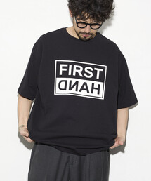 Firsthand/ファーストハンド 6オンス フロントロゴプリント クルーネックTシャツ / プリントTシャツ PRINT TWO-TIER BOX