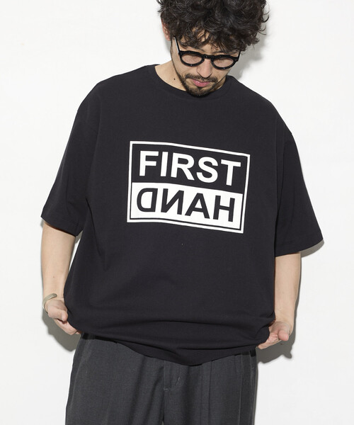 Firsthand（ファーストハンド）の「Firsthand/ファーストハンド 6オンス フロントロゴプリント クルーネックTシャツ / プリントTシャツ PRINT TWO-TIER BOX（Tシャツ/カットソー・メンズ・ブルーグレー/ブラック/チャコールグレー/グレー/ホワイト・LARGE/MEDIUM）」の2枚目の写真
