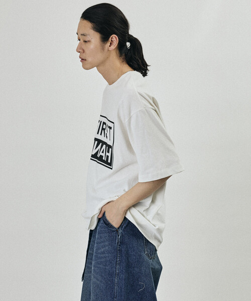 Firsthand（ファーストハンド）の「Firsthand/ファーストハンド 6オンス フロントロゴプリント クルーネックTシャツ / プリントTシャツ PRINT TWO-TIER BOX（Tシャツ/カットソー・メンズ・ブルーグレー/ブラック/チャコールグレー/グレー/ホワイト・LARGE/MEDIUM）」の6枚目の写真