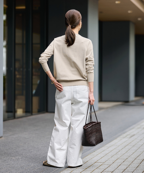 FRAMeWORK(フレームワーク)の「CO/PL 18Gクルーカーディガン(カーディガン/ボレロ・レディース・イエロー/ベージュ/レッド/ブラック・FREE)」の7枚目の写真