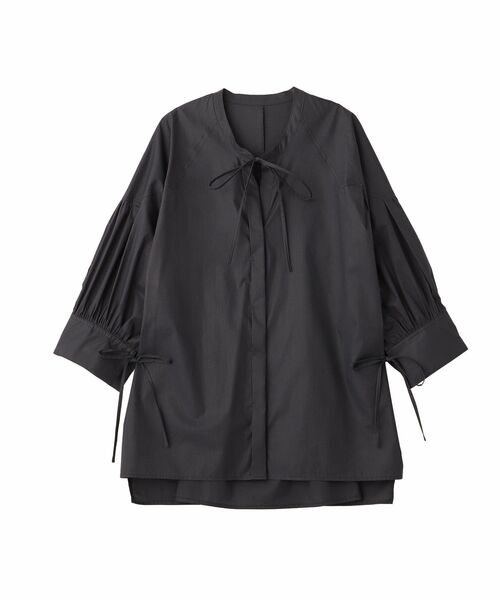 YECCA VECCA(イェッカヴェッカ)の「ORGABITS 5分袖スキッパーシャツ(シャツ/ブラウス・レディース・ブルーグリーン/ベージュ/チャコールグレー・FREE)」の16枚目の写真
