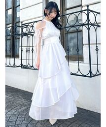 dazzlin | アシメフリルリボンシフオンワンピース(ワンピース)