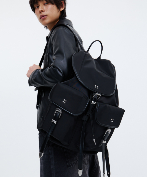 NONOVERSTIC(ノンオーバースティック)の「Western Rucksack Black(バックパック/リュック・レディース・その他・FREE)」の1枚目の写真