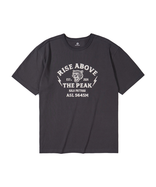 KALAPATTHAR(カラパタール)の「KP SLOGAN TIGER GRAPHIC SHORT-SLEEVED T-SHIRT - GREY(Tシャツ/カットソー・メンズ・その他・MEDIUM/LARGE/X-LARGE)」の4枚目の写真