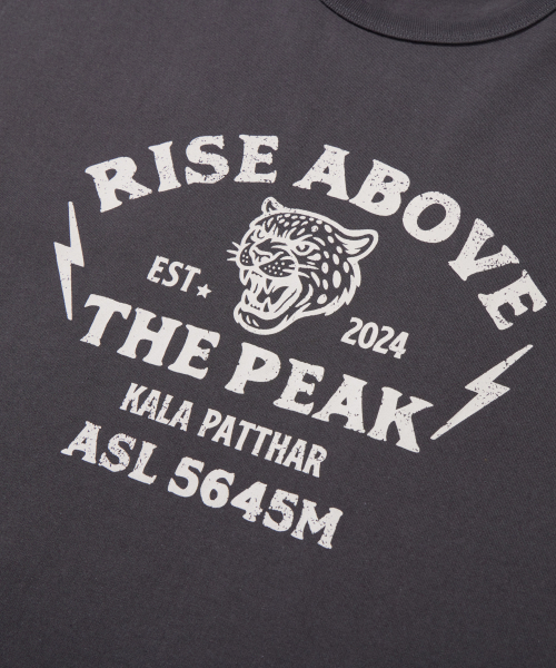 KALAPATTHAR(カラパタール)の「KP SLOGAN TIGER GRAPHIC SHORT-SLEEVED T-SHIRT - GREY(Tシャツ/カットソー・メンズ・その他・MEDIUM/LARGE/X-LARGE)」の7枚目の写真