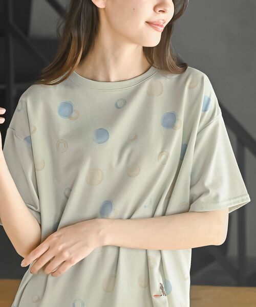 rps（アールピーエス）の「ＦｅｅｌＣｏｏｌドットＴシャツ（Tシャツ/カットソー・レディース・グレイッシュベージュ/オフホワイト/ミント・フリー）」の21枚目の写真