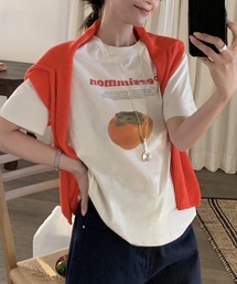 CHUN CHUN NOTES（チュンチュンノーツ）の「26SS/綿100% フルーツ＆ベジタブルプリント半袖Tシャツ（Tシャツ/カットソー）」