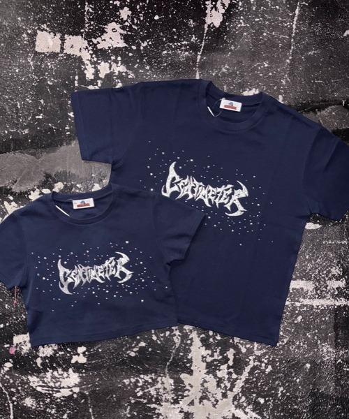 centimeter（センチメーター）の「Tribal logo glitter tee（Tシャツ/カットソー・メンズ・ブラック/ネイビー/ホワイト・MEDIUM/SMALL）」の3枚目の写真