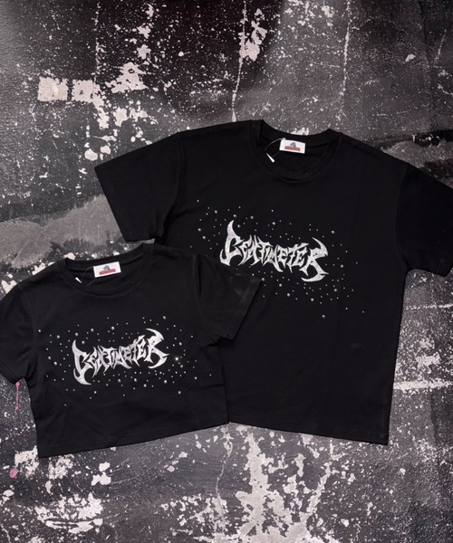 centimeter（センチメーター）の「Tribal logo glitter tee（Tシャツ/カットソー・メンズ・ブラック/ネイビー/ホワイト・MEDIUM/SMALL）」の2枚目の写真