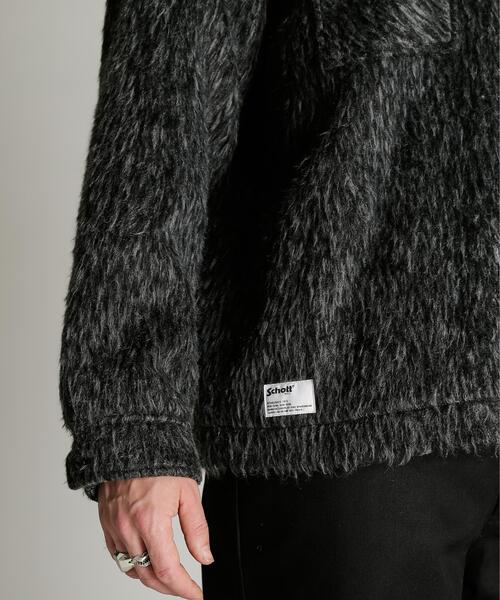 Schott(ショット)の「Schott/ショット/SHAGGY PLAID JKT/シャギー プレイド ジャケット(ブルゾン・メンズ・レッド/ネイビー/グレー・M/L/XL/2XL)」の4枚目の写真