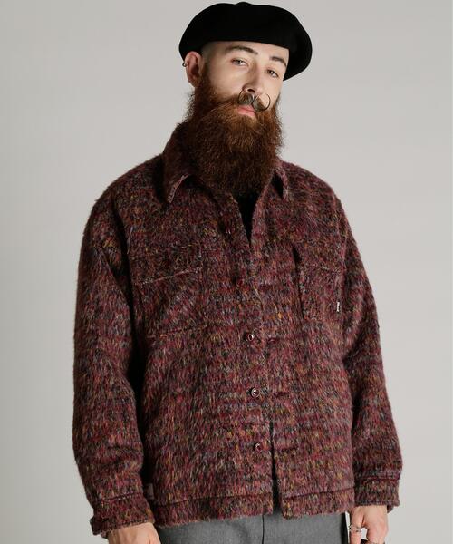 Schott(ショット)の「Schott/ショット/SHAGGY PLAID JKT/シャギー プレイド ジャケット(ブルゾン・メンズ・レッド/ネイビー/グレー・M/L/XL/2XL)」の21枚目の写真